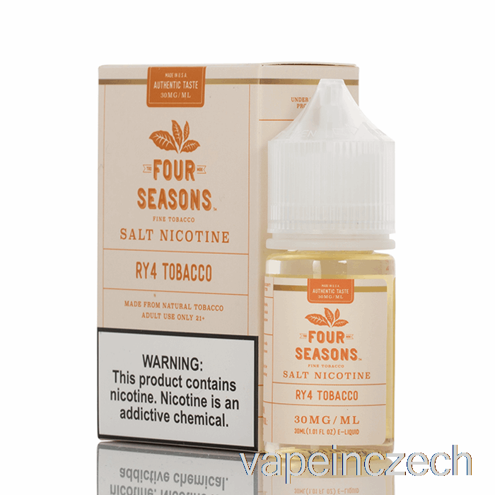 Ry4 Tabáková Sůl - čtyři Roční Období - 30ml 30mg Vape Bez Nikotinu